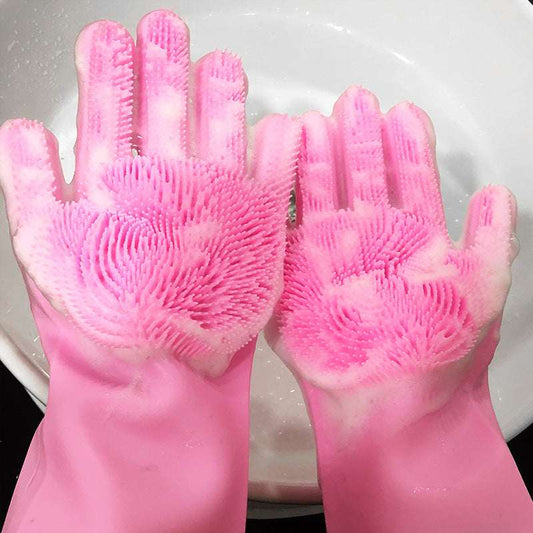 Dishwashing Utility And Silicone Dishwashing Gloves