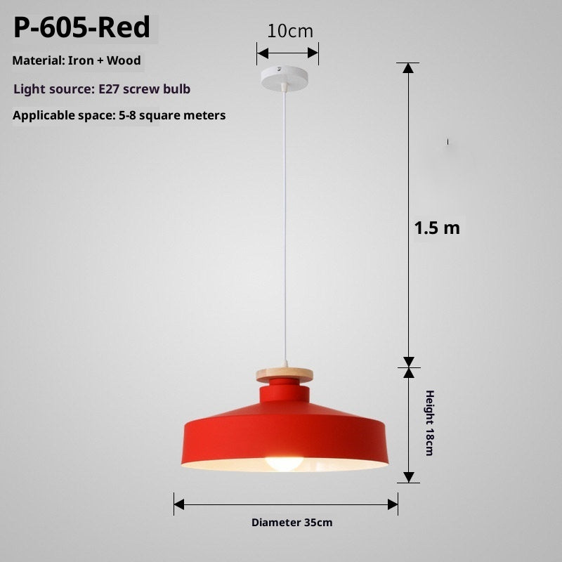 Simple Nordic Retro Restaurant Macaron Chandelier - globaltradeleader