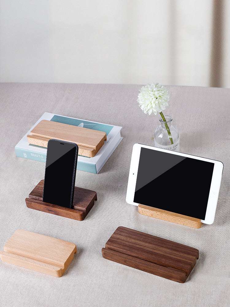 Compatible with Apple, Solid Wood Desktop Mobile Phone Holder Tablet Universal Ipad Holder