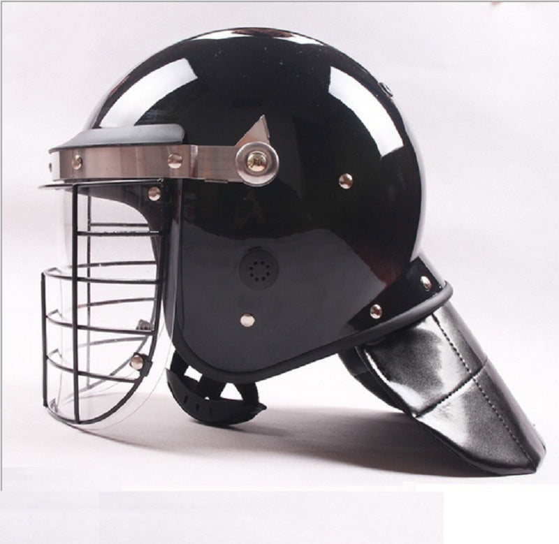 Steel mesh riot helmet