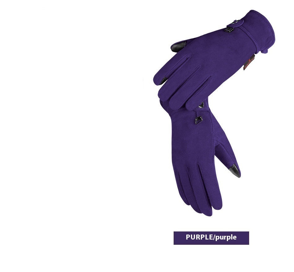 Genuine Leather Gloves Autumn-winter Warm And Thickening Non-slip Touch Screen Fashion - globaltradeleader