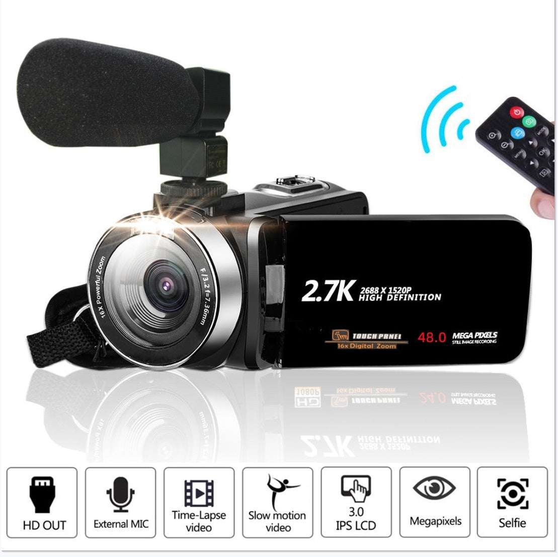 English Product 27K HD 48 Million Pixel Digital Video Camera Home Travel Camera DV06S - globaltradeleader