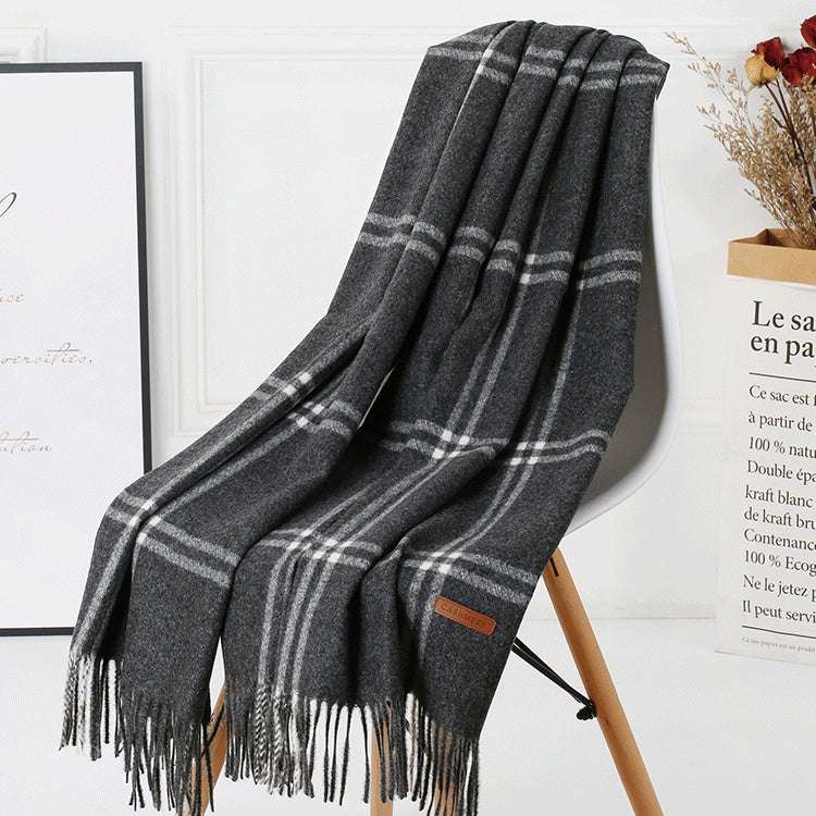 Wool Plaid Women Autumn And Winter Warm Scarf - globaltradeleader