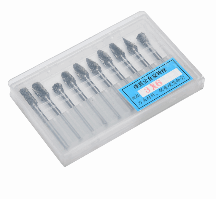 Steel Carbide Rotary Burr Set