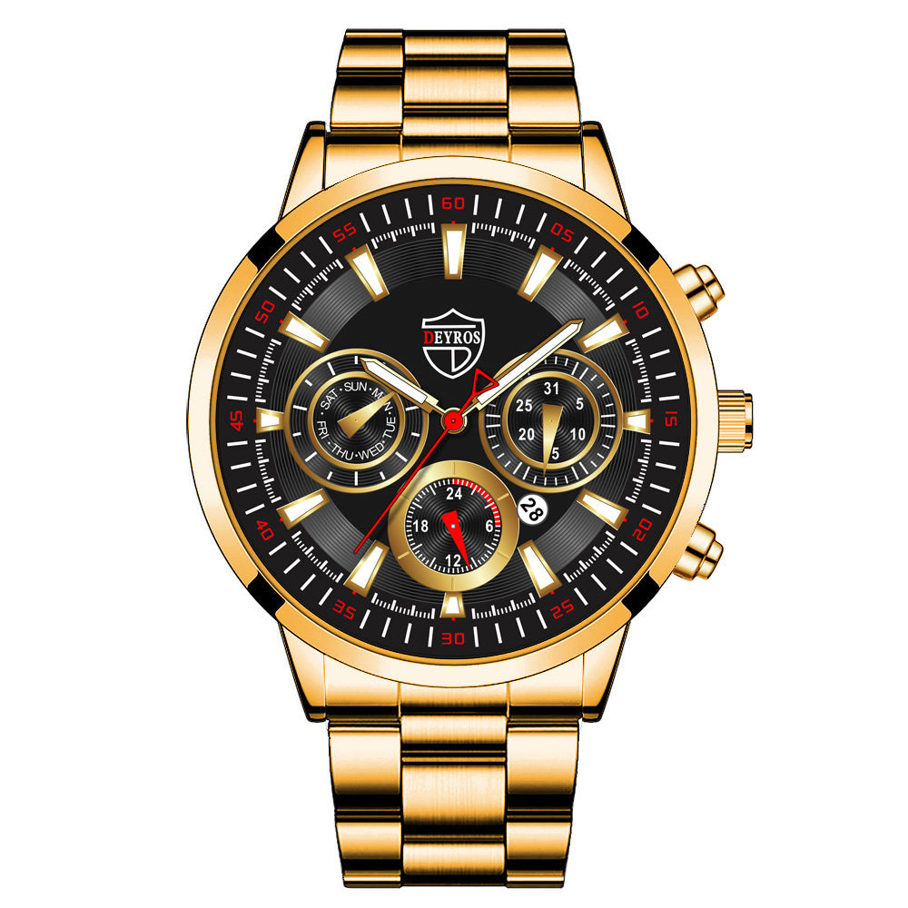 Fashion Men's Watch Fashion Luminous Calendar Watch Business Sports - globaltradeleader