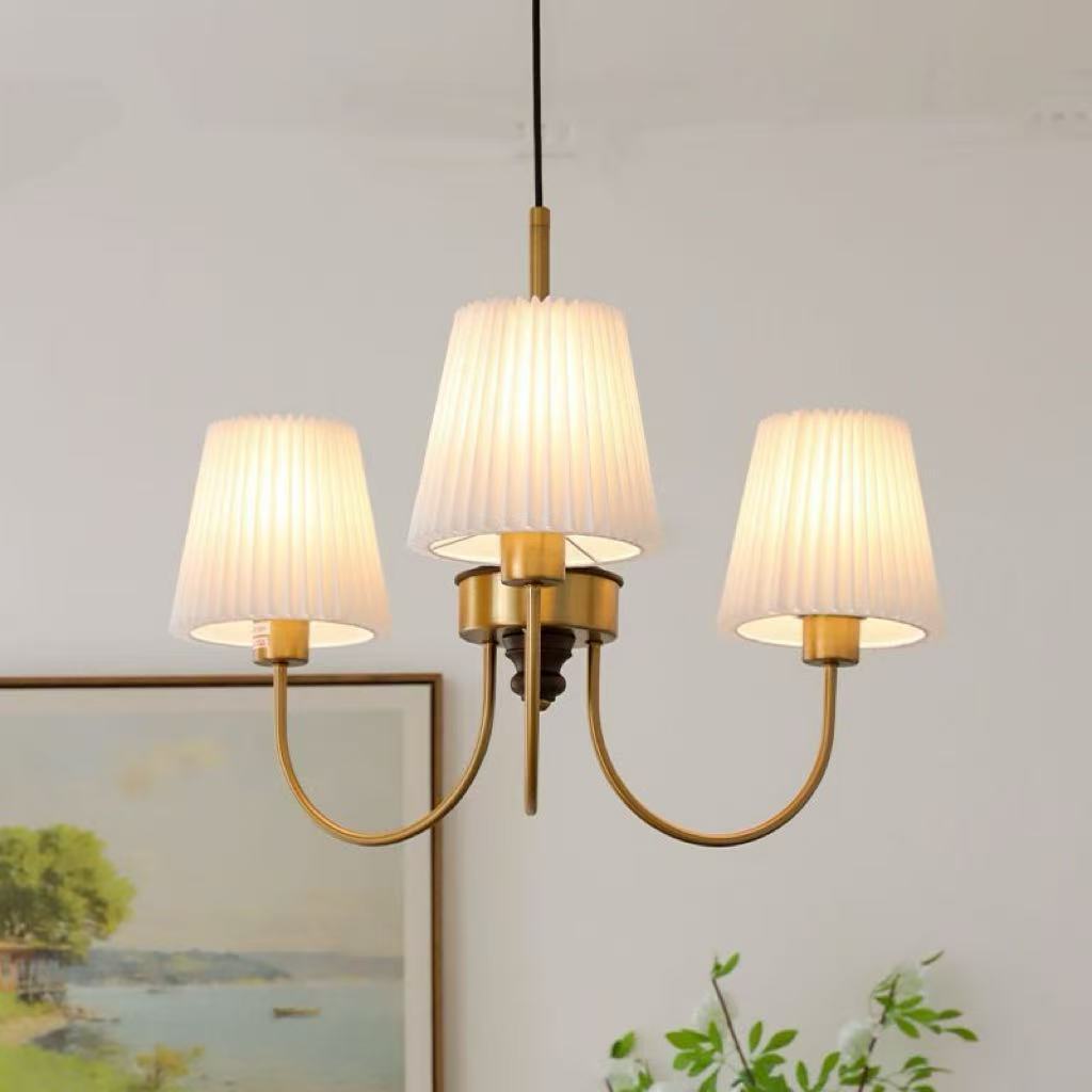 American Modern Pleated Room Bedroom Chandelier - globaltradeleader