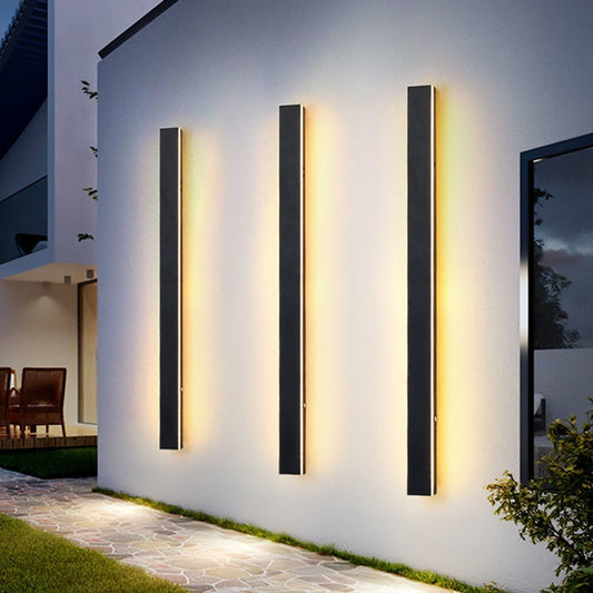 Minimalist Long Waterproof Villa Outdoor Garden Courtyard Outdoor Wall Lamp - globaltradeleader
