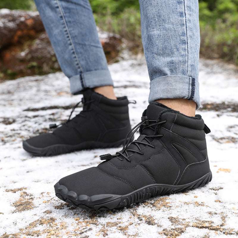 Couple Fleece-lined Hiking Shoes Non-slip Casual - globaltradeleader