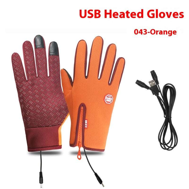 USB Electric Heating Heating Gloves Winter Outdoors Sports Skiing Warm Waterproof Non-slip - globaltradeleader