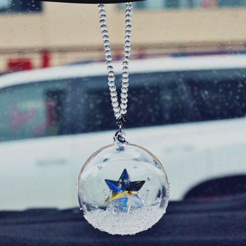 Car Fashion Christmas Crystal Ball Pendant