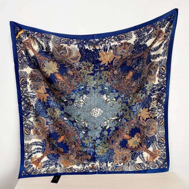 Women's Silk Scarf Strap Retro Tube Top Sun Protection