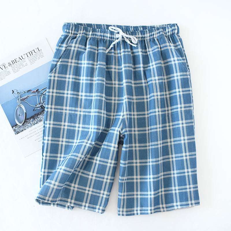 Cotton Cropped Pants Loose Casual Pajama Pants Summer - globaltradeleader