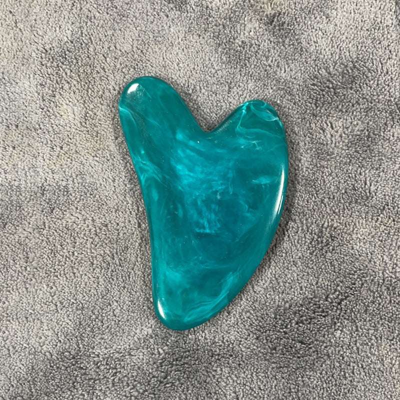 Resin Beeswax Heart-shaped Facial Scraper