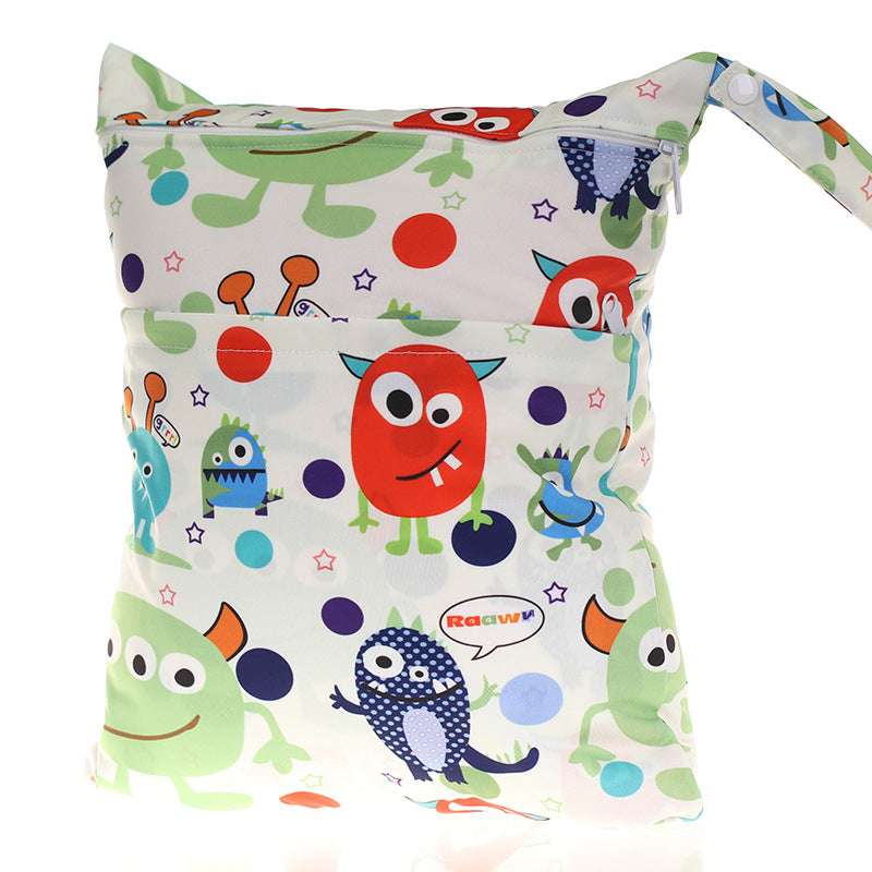 Digital Printing New Pattern Double Pocket Diaper Bag