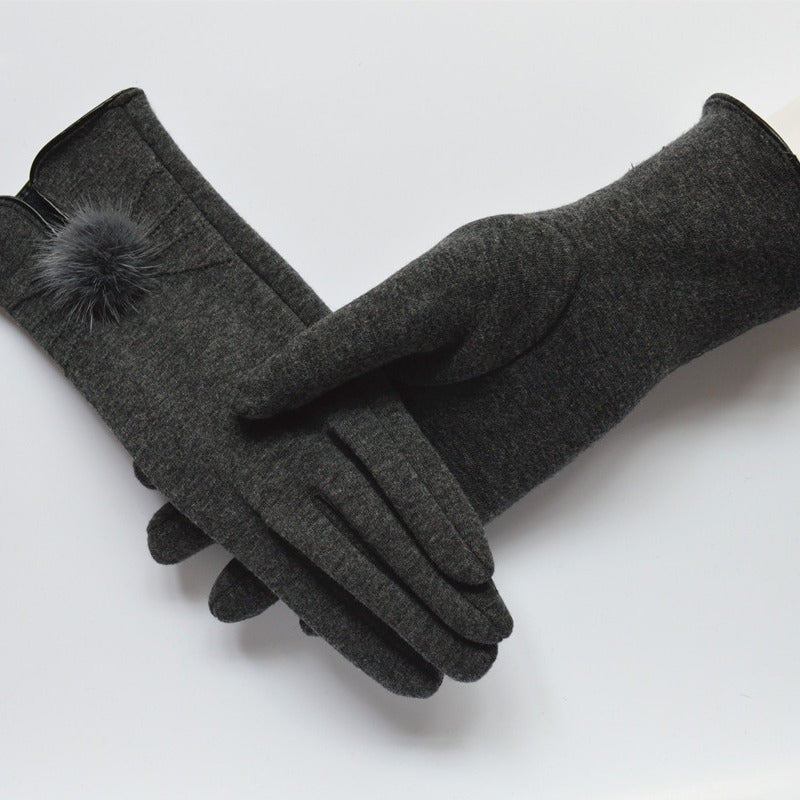 Women's Winter Warm Spun Velvet Gloves - globaltradeleader