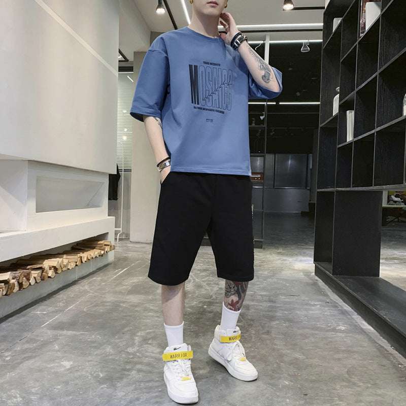 Summer Sportswear Men's T-shirt Suit