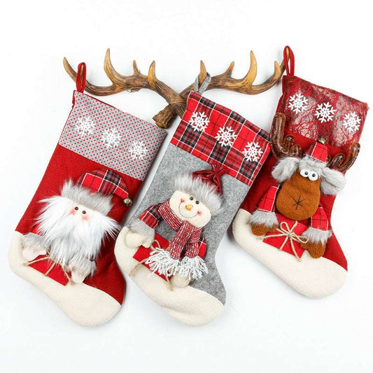 Christmas Socks Gift Bag Large Three-dimensional
