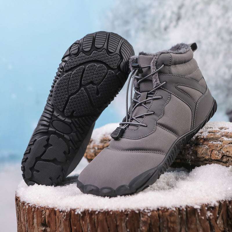 Couple Fleece-lined Hiking Shoes Non-slip Casual - globaltradeleader