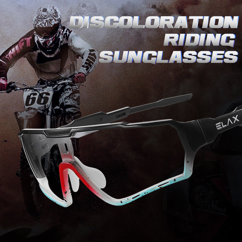 Cycling Color Changing Windproof Outdoor Sports Glasses