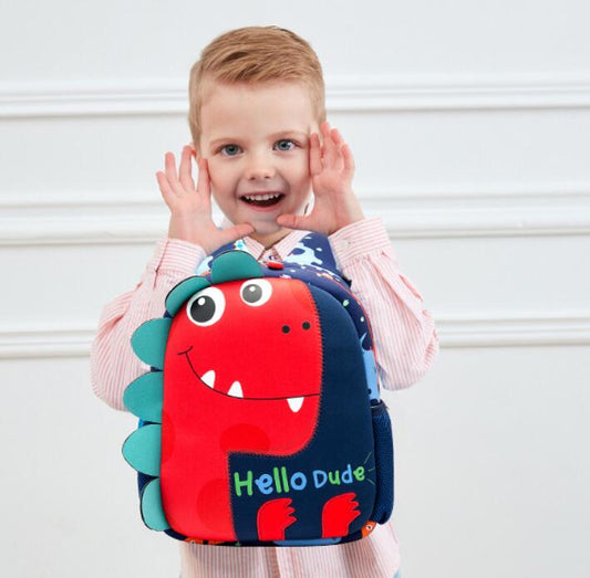 Cartoon Cute Children Kindergarten Dinosaur School Bag