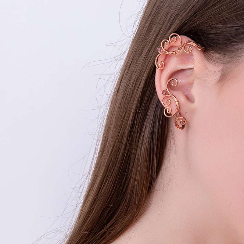 Flower-shaped Elf Personality Temperament Earrings