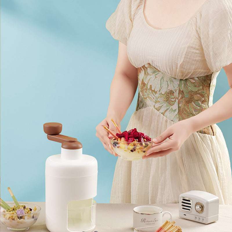 Kitchen Hand Block Shaving Machine Household Small Ice Maker Slush Machine Ice Breaking Artifact Soft Ice Ice Crusher Stall - globaltradeleader