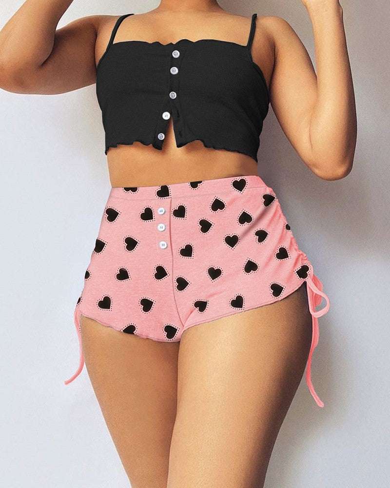 Printed Personalized Fashion Casual Sports Yoga Shorts