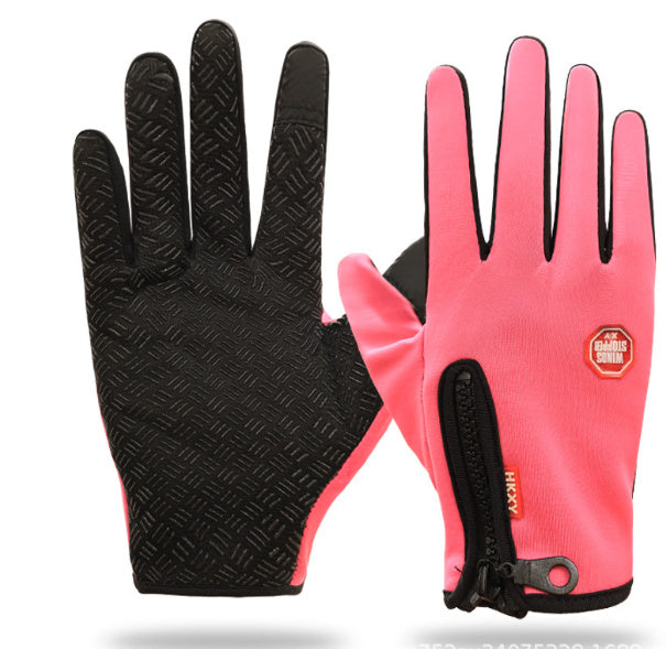 Cycling Male Winter Touch Screen Windproof Female Zipper Sports To Keep Warm - globaltradeleader