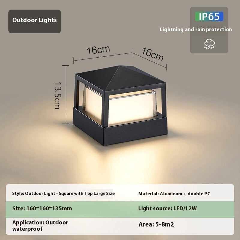 Outdoor Aluminum Wall Pillar Lamp - globaltradeleader