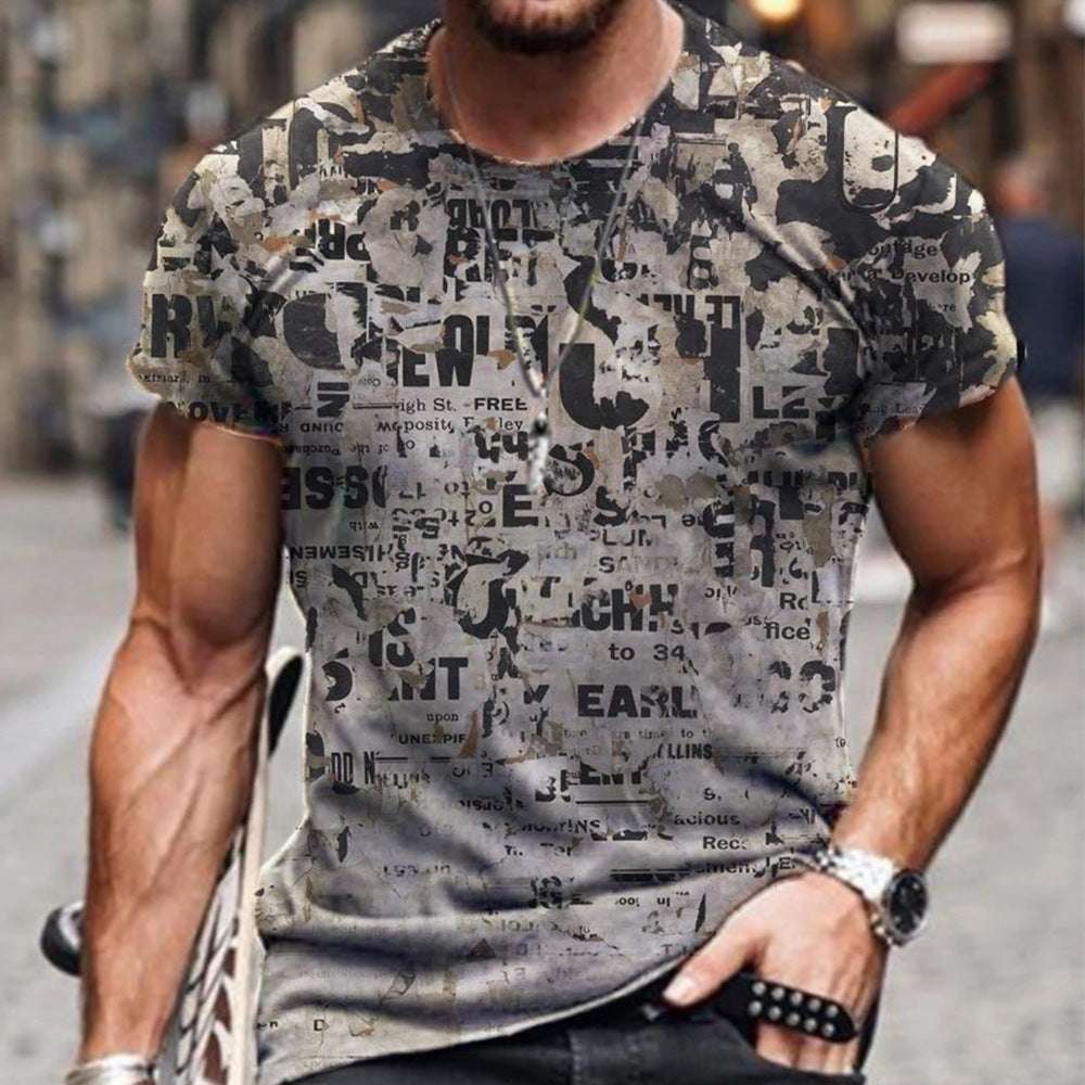 Men 3D Graphic Casual T-shirt - globaltradeleader