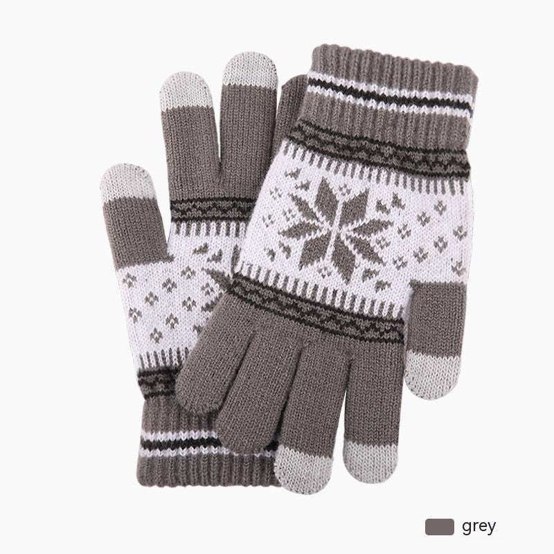 Winter Warm Fleece-lined Thick Cycling Outdoor Knitted Gloves - globaltradeleader
