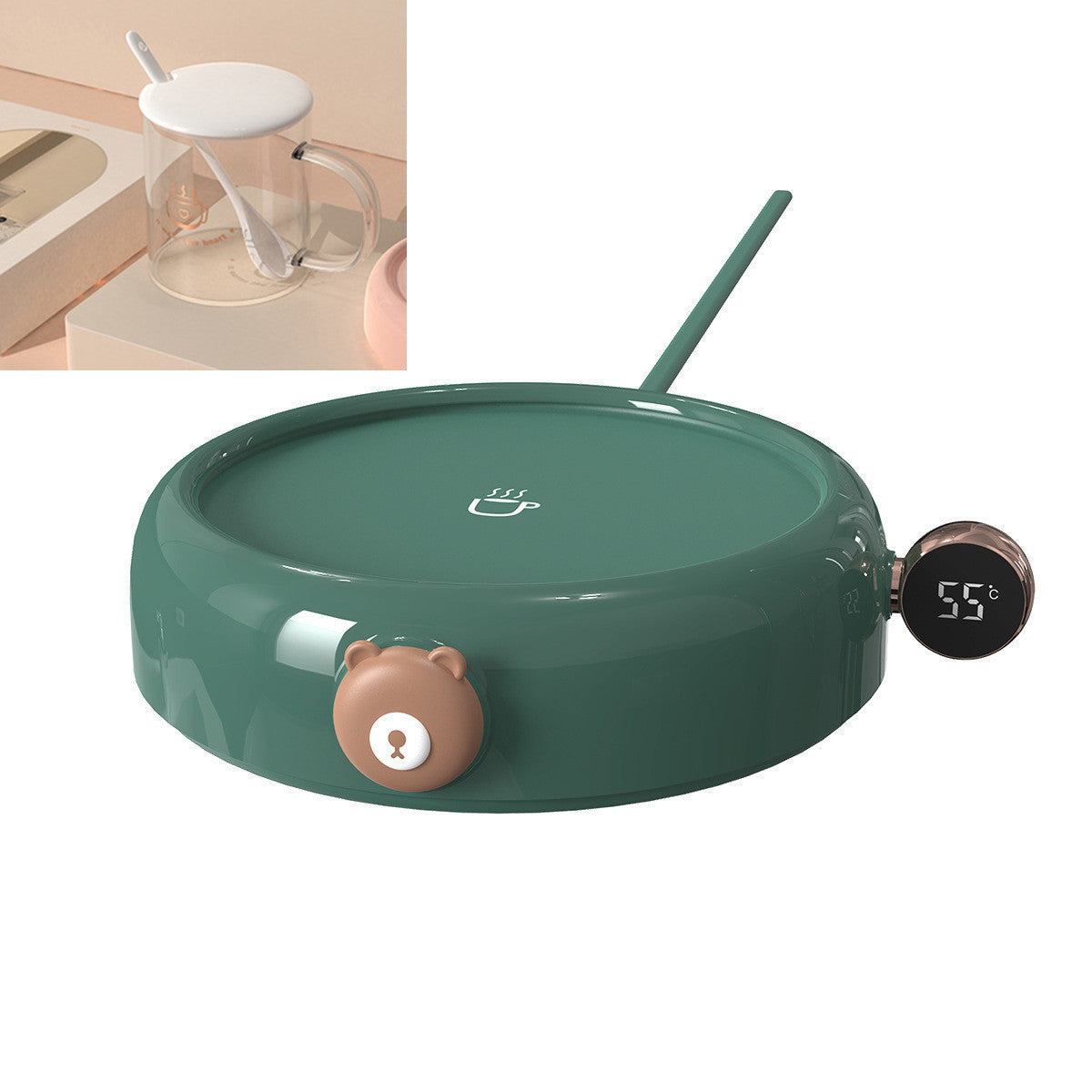 New Heating Coaster Intelligent Automatic Constant Temperature - globaltradeleader