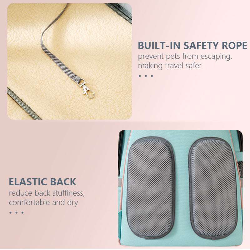 Portable And Expandable Pet Backpack Foldable