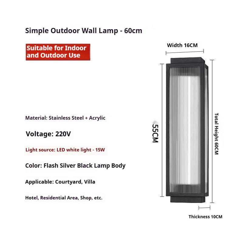 Outdoor Wall Lamp Waterproof Stainless Steel - globaltradeleader