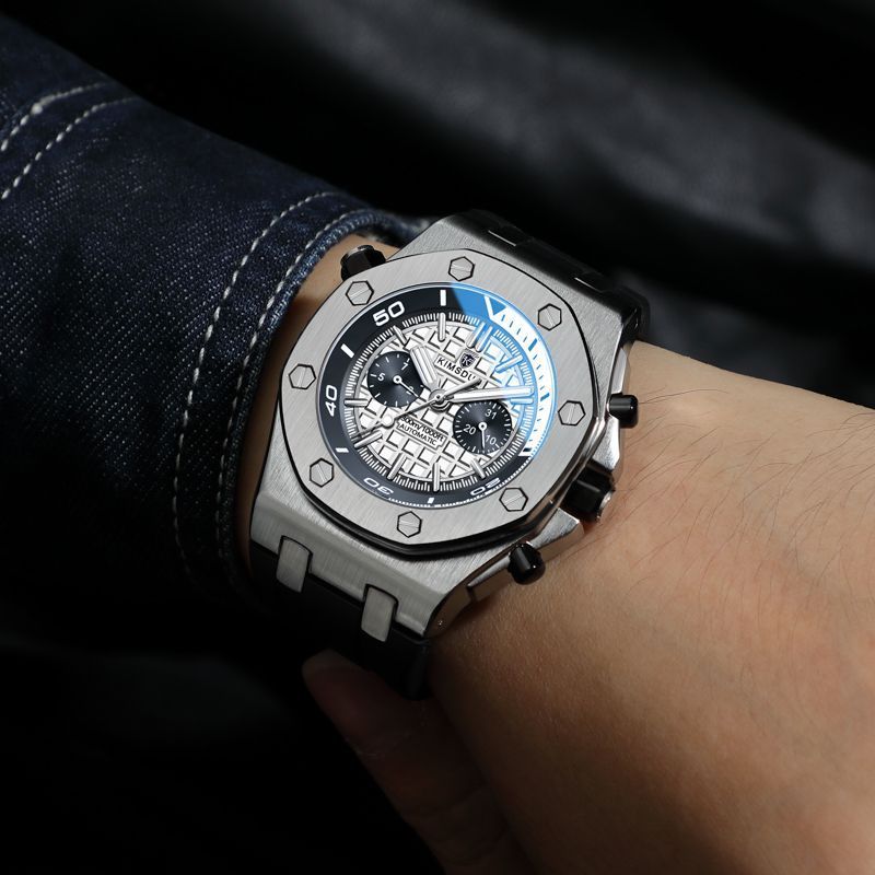 Watch Men's Fashion Silicone Waterproof Automatic Mechanical Watch Sports - globaltradeleader