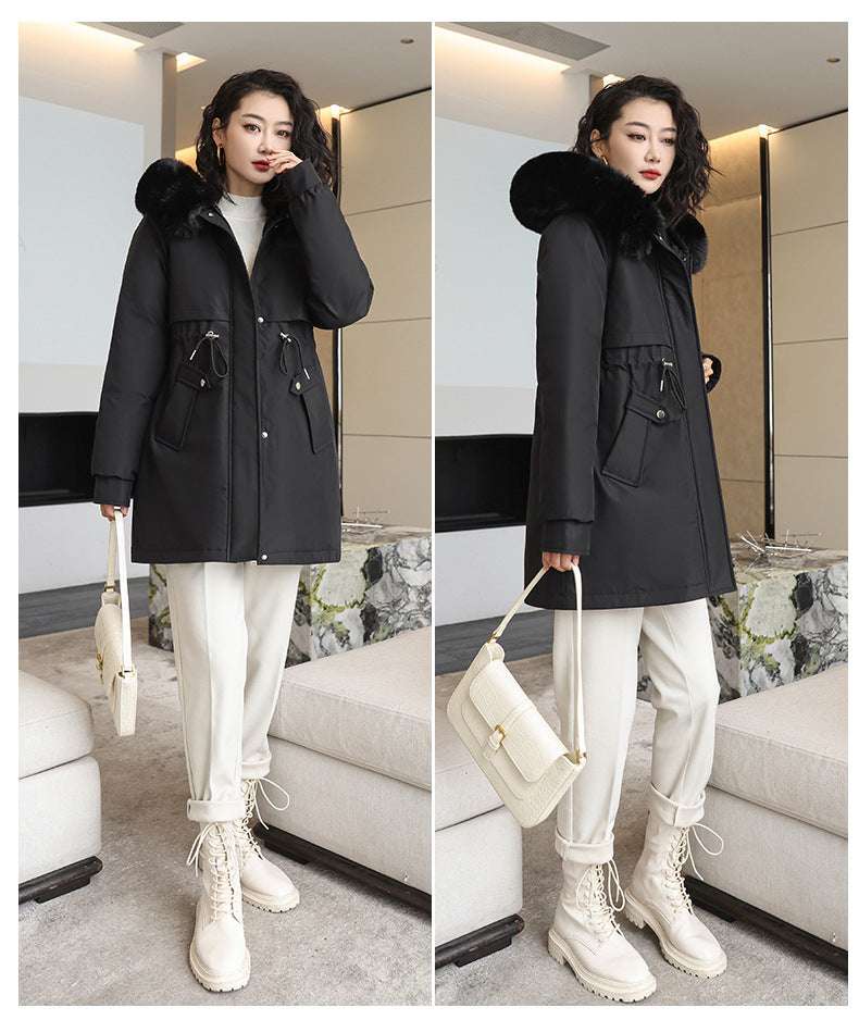 Korean Style Small Waist Down Coat - globaltradeleader