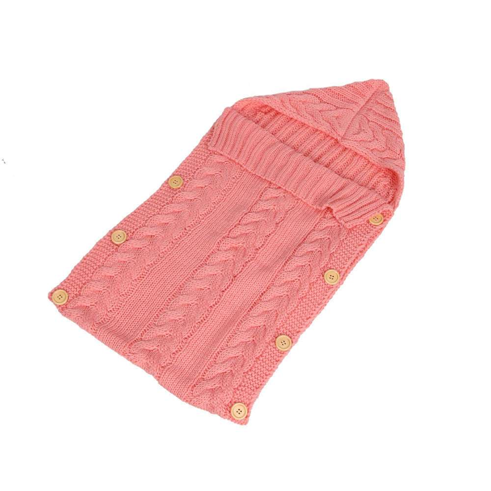 New Autumn Winter Newborn Baby Boy Girl Knit Sleeping Bag Clothes