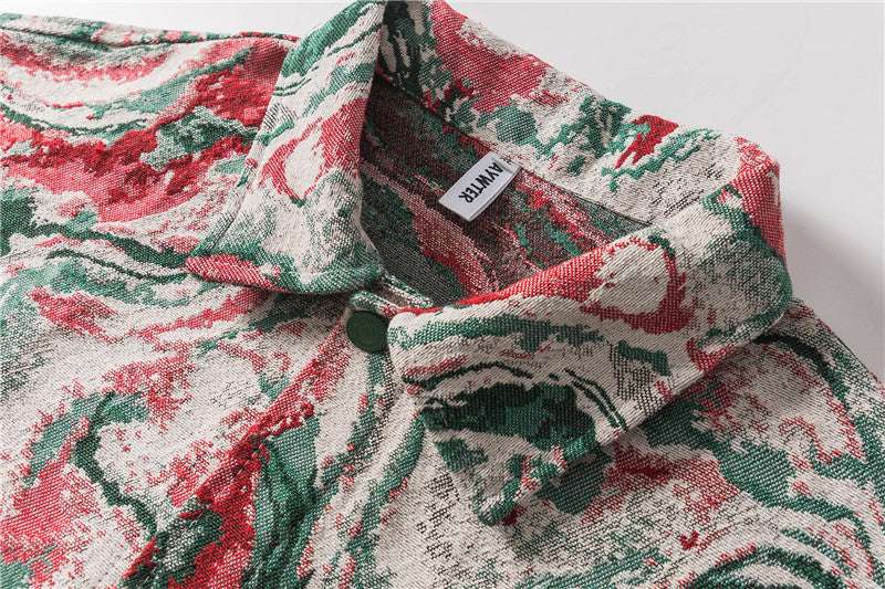 Men's Colorful Embroidered Casual Work Jacket