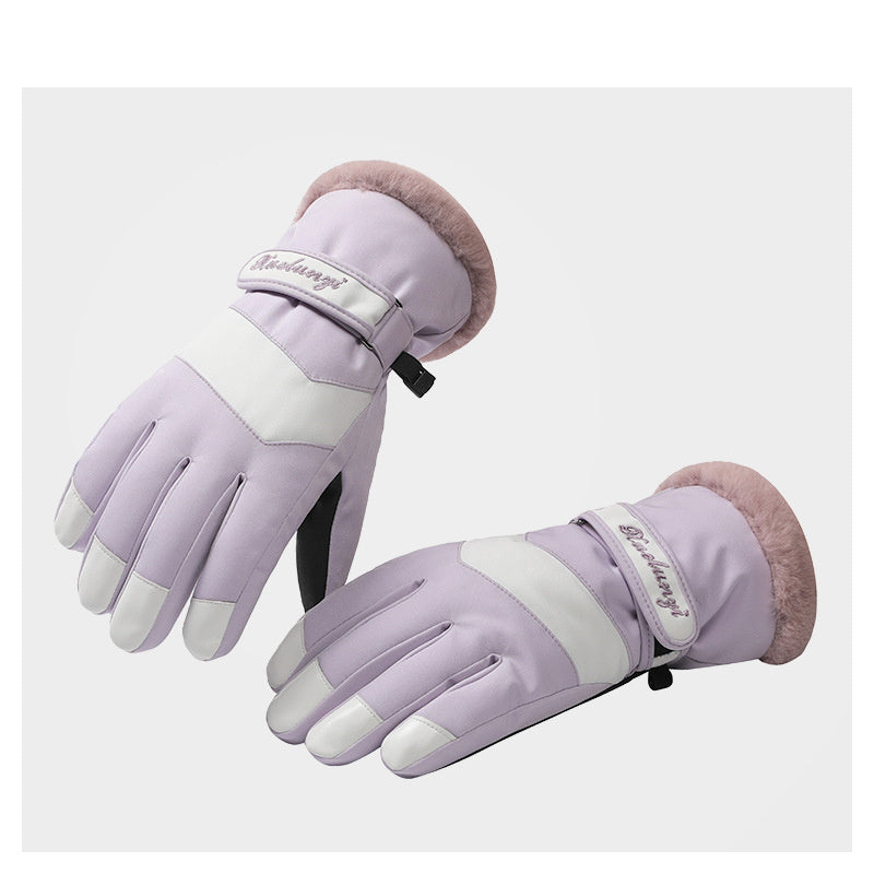 Women's Winter Outdoor Warm Cycling Thick Ski Gloves - globaltradeleader