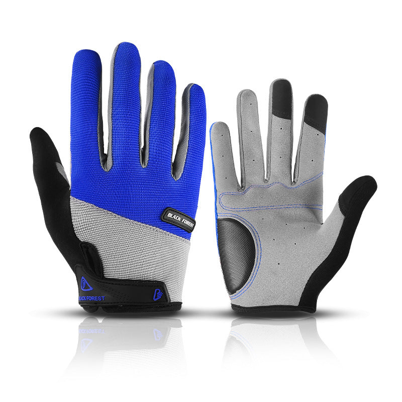 Men's And Women's Sports Non-slip Fitness Bike Full-finger Cycling Shock-absorbing Touch Screen Gloves