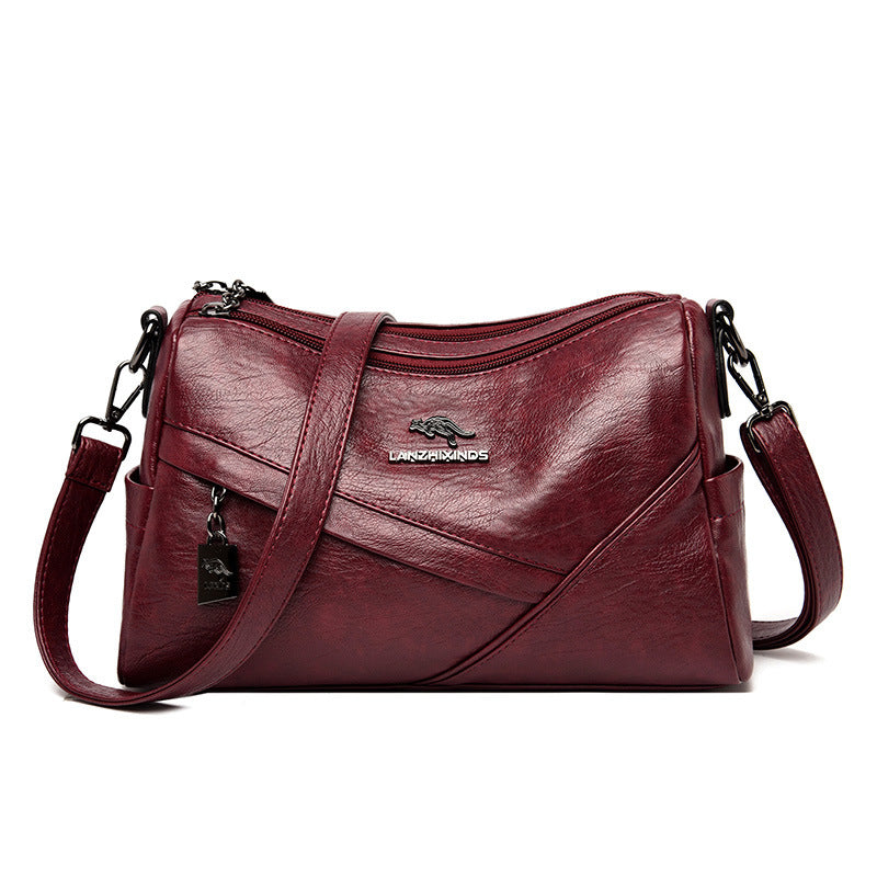 New Fashion Soft Leather Shoulder Large-capacity Crossbody Bag - globaltradeleader