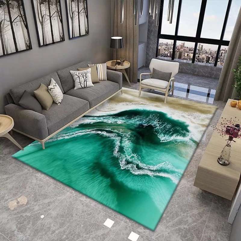 New Chinese Modern Abstract Ink Painting Living Room Carpet - globaltradeleader