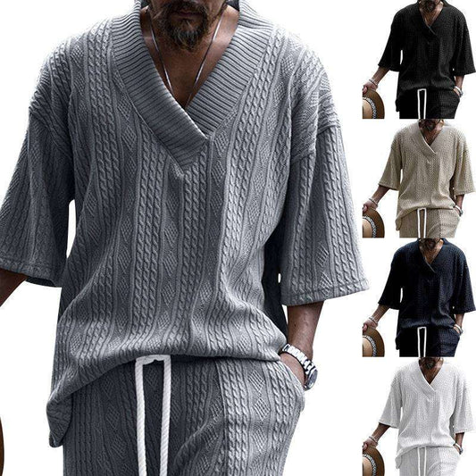 Men's Fashion Casual Loose Short Sleeves - globaltradeleader