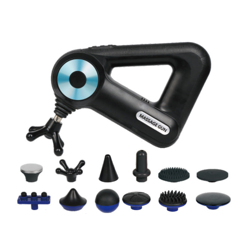 Triangle Fascia Gun Muscle Relaxer Electric Home Fitness Massage Gun - globaltradeleader