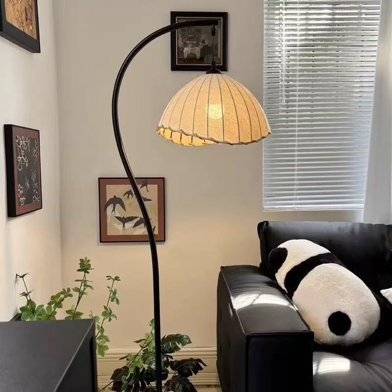 Internet-famous And Vintage S-shaped Crescent Floor Lamp Silent Wind - globaltradeleader