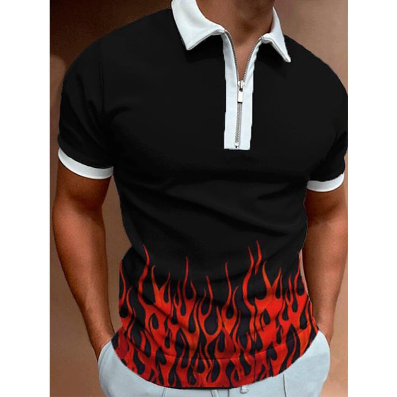 A Variety Of Fashion 3D Printing Short-sleeved Pullover Casual Men's T-shirt