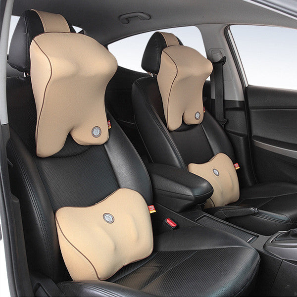 Adjustable Car Seat With Slow Rebound Memory Foam For Car Headrest