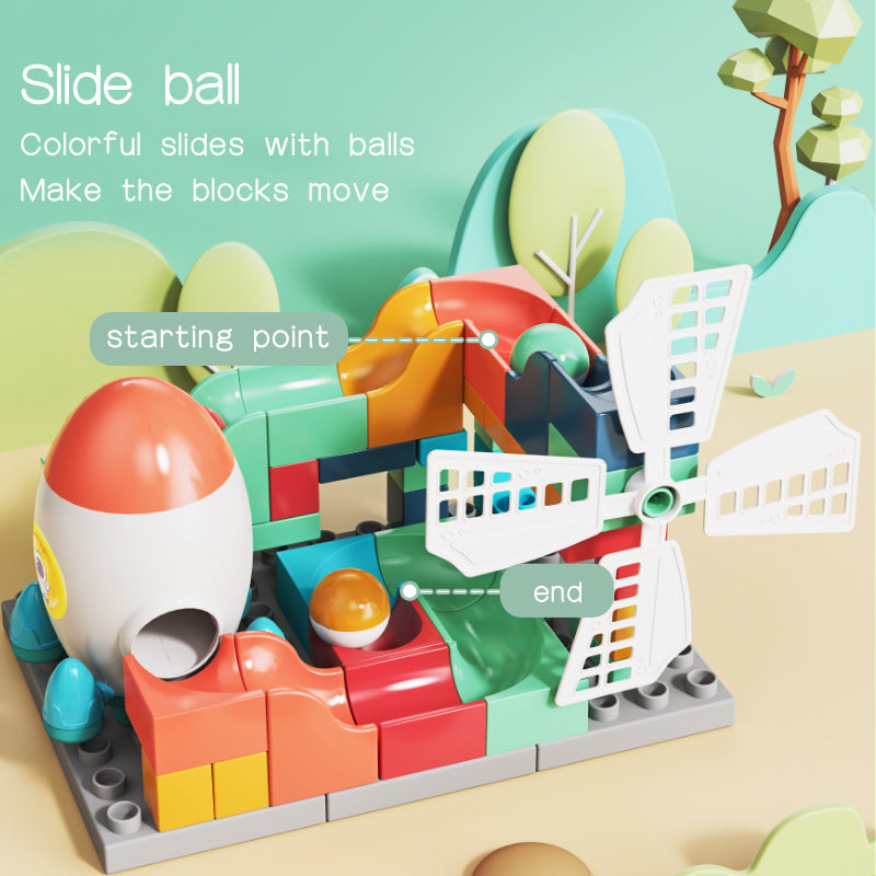 Aerospace Orbital 71 Large Particle Children's Slide Assembled Building Blocks