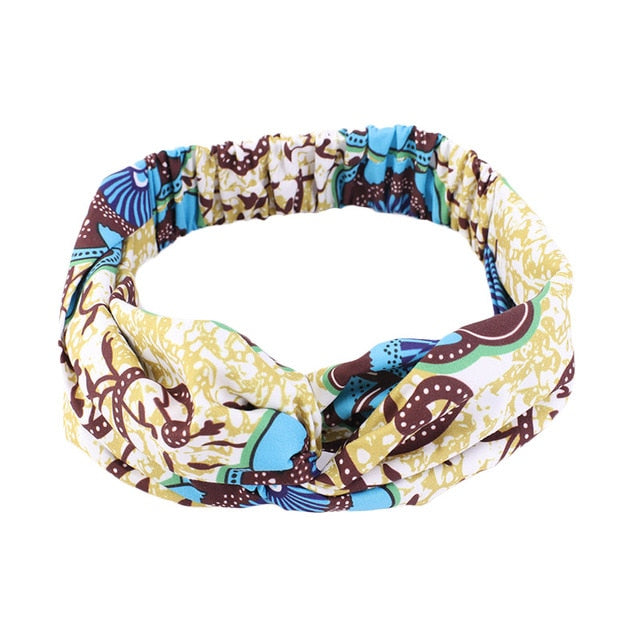 African Pattern Print Headband For Women Twist Style