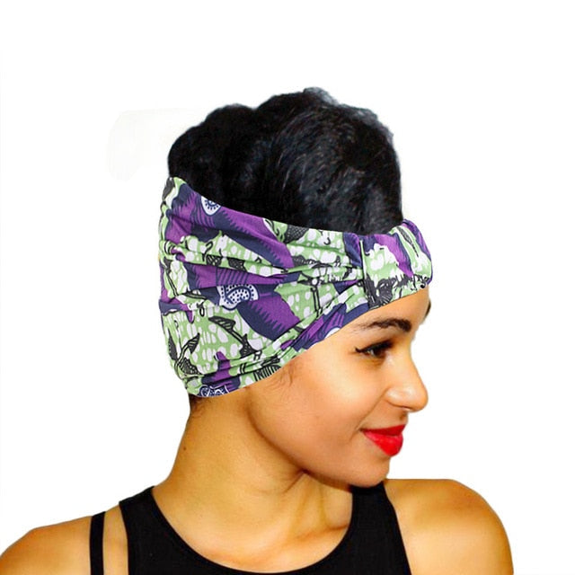 African Pattern Print Headband For Women Twist Style